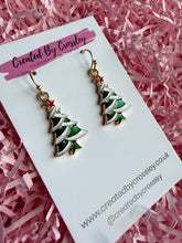 Load image into Gallery viewer, Christmas Tree Charm Earrings
