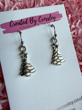 Load image into Gallery viewer, Layered Christmas Tree Charm Earrings
