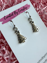 Load image into Gallery viewer, Layered Christmas Tree Charm Earrings
