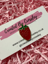 Load image into Gallery viewer, Strawberry Pin Badge
