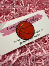 Load image into Gallery viewer, Basketball Pin Badge
