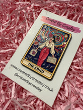 Load image into Gallery viewer, “The ADHD” Tarot Card Pin Badge

