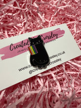 Load image into Gallery viewer, Pride Cat Pin Badge
