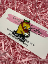 Load image into Gallery viewer, “Man-Gogh” Artist Mango Pin Badge
