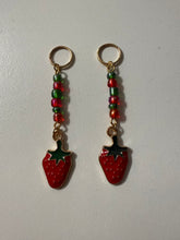 Load image into Gallery viewer, Strawberry Hearing Aid Charms
