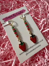 Load image into Gallery viewer, Strawberry Hearing Aid Charms
