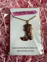 Load image into Gallery viewer, Cowboy Boot Charm Necklace
