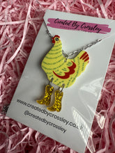 Load image into Gallery viewer, Yellow Chicken Charm Necklace
