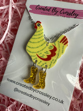 Load image into Gallery viewer, Yellow Chicken Charm Necklace
