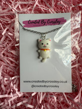 Load image into Gallery viewer, White Cat Charm Necklace
