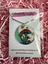 Load image into Gallery viewer, Mushroom Disc Charm Necklace
