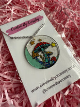 Load image into Gallery viewer, Mushroom Disc Charm Necklace
