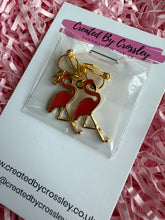 Load image into Gallery viewer, Flamingo Clip On Earrings

