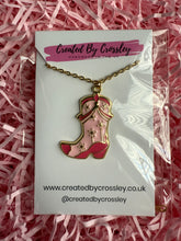 Load image into Gallery viewer, Cowboy Boot Charm Necklace
