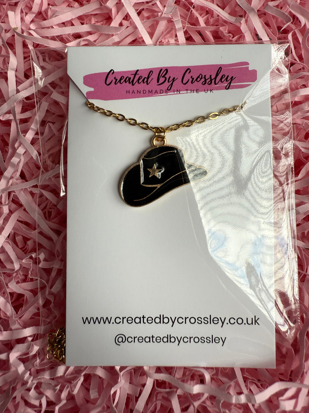 Cowboy Hat Charm Necklace