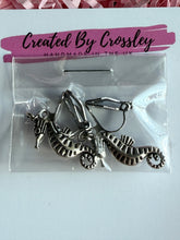 Load image into Gallery viewer, Seahorse Clip On Earrings

