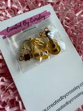Load image into Gallery viewer, Guitar Clip On Earrings
