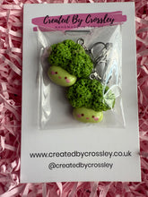 Load image into Gallery viewer, Broccoli Clip On Earrings
