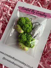 Load image into Gallery viewer, Broccoli Clip On Earrings
