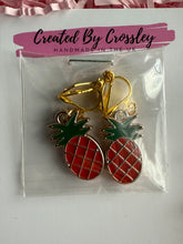 Load image into Gallery viewer, Pineapple Clip On Earrings
