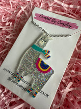 Load image into Gallery viewer, Sparkly Llama Charm Necklace
