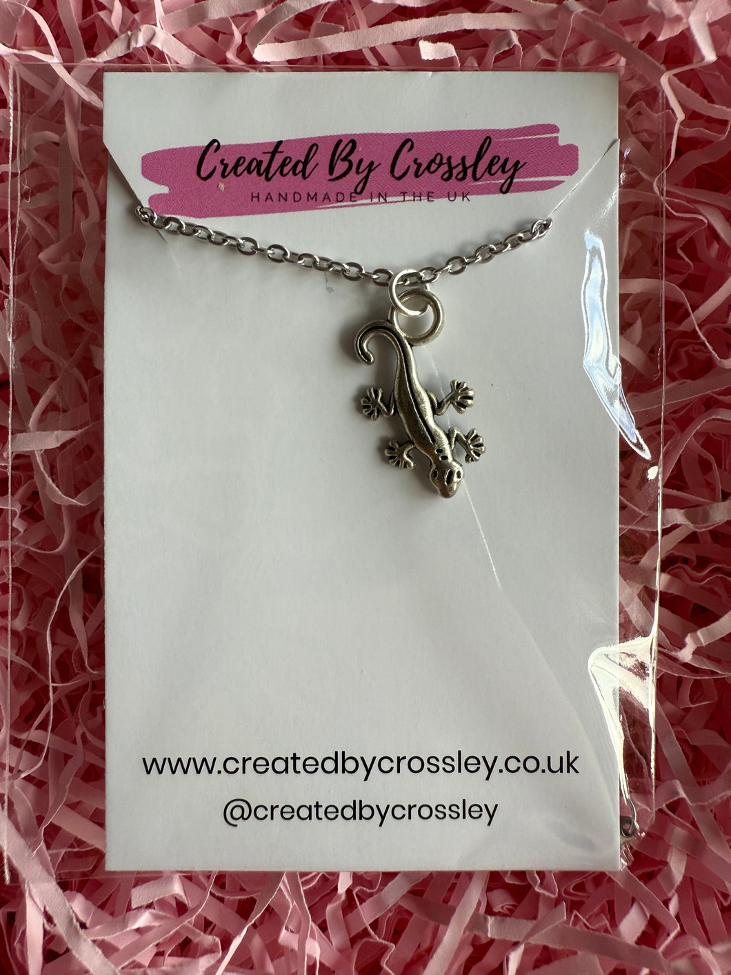 Lizard Charm Necklace