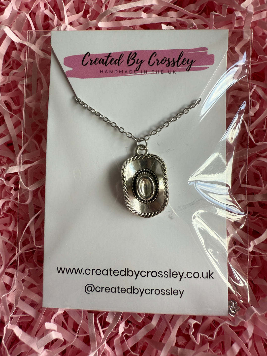 Cowboy Hat Charm Necklace