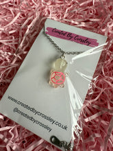 Load image into Gallery viewer, Pink Turtle Charm Necklace
