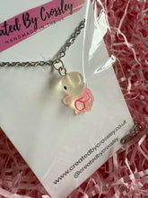 Load image into Gallery viewer, Pink Turtle Charm Necklace
