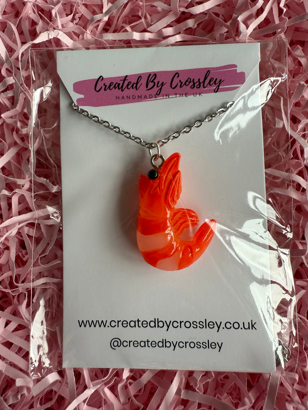 Shrimp Charm Necklace