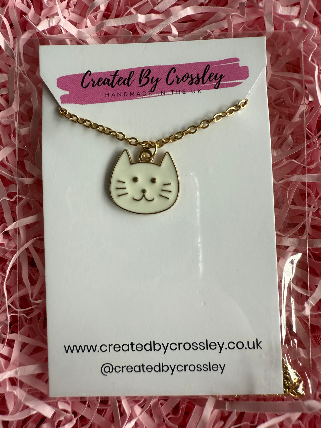 Cat Head Charm Necklace