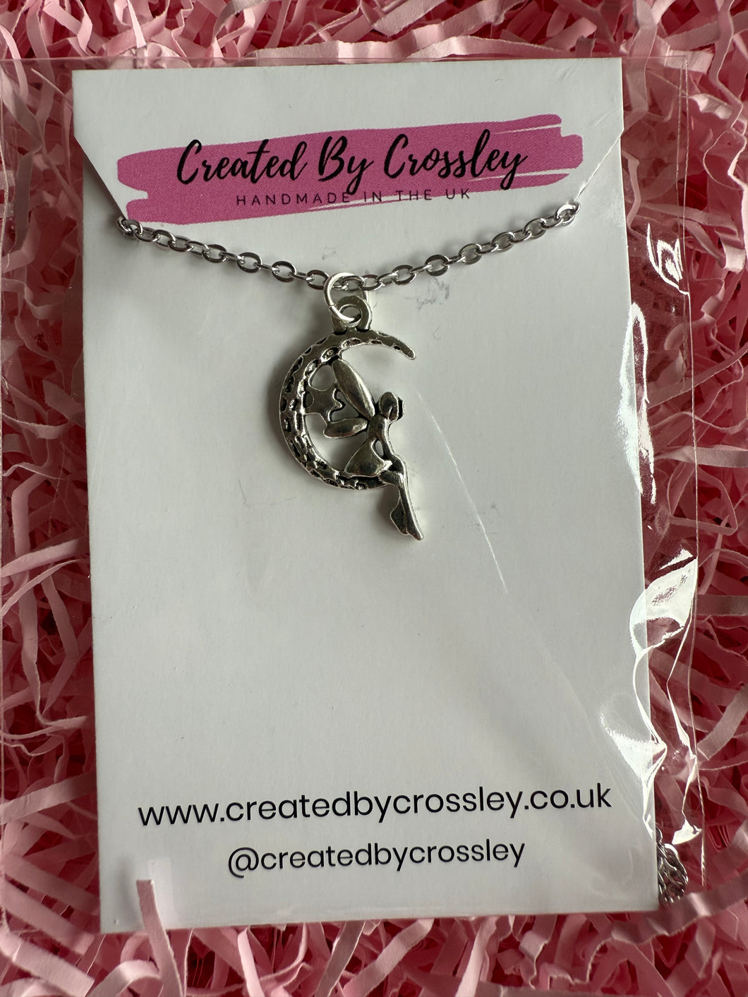 Fairy Moon Charm Necklace