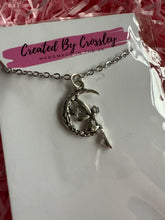 Load image into Gallery viewer, Fairy Moon Charm Necklace
