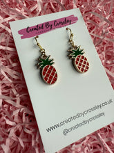 Load image into Gallery viewer, Pineapple Charm Earrings
