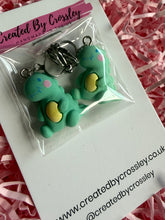 Load image into Gallery viewer, Dinosaur Clip On Earrings
