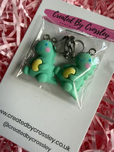 Load image into Gallery viewer, Dinosaur Clip On Earrings
