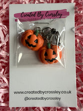 Load image into Gallery viewer, Pumpkin Clip On Earrings
