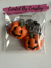 Load image into Gallery viewer, Pumpkin Clip On Earrings
