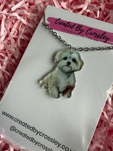 Load image into Gallery viewer, White Dog Charm Necklace
