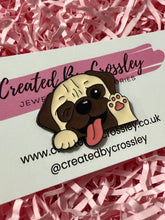 Load image into Gallery viewer, Pug Dog Pin Badge
