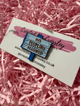 Load image into Gallery viewer, “No Peopling Allowed” Sign Pin Badge
