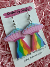 Load image into Gallery viewer, Rainbow Abduction Charm Earrings
