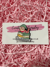 Load image into Gallery viewer, Bookworm Pin Badge
