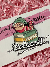 Load image into Gallery viewer, Bookworm Pin Badge
