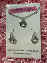 Load image into Gallery viewer, Paw Print Jewellery Set
