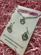 Load image into Gallery viewer, Paw Print Jewellery Set
