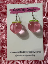 Load image into Gallery viewer, Peach Charm Earrings
