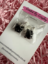 Load image into Gallery viewer, Black Cat Clip On Earrings
