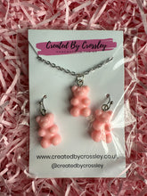 Load image into Gallery viewer, Pink Gummy Bear Jewellery Set
