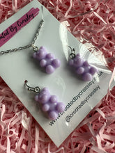 Load image into Gallery viewer, Purple Gummy Bear Jewellery Set
